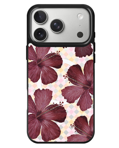 iPhone Rearguard MagSwap - Goth Hibiscus