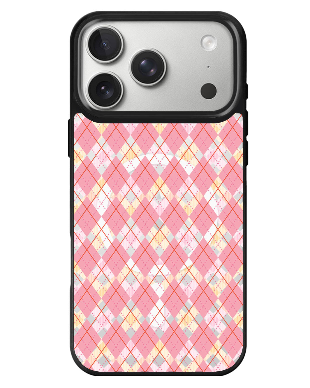 iPhone Rearguard MagSwap - Pink Argyle