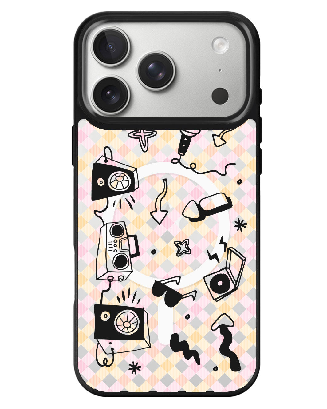 iPhone Rearguard MagSwap - Rock N Roll Black