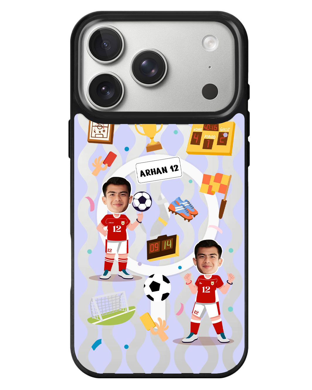 iPhone Rearguard MagSwap - Face Grid Dream Soccer