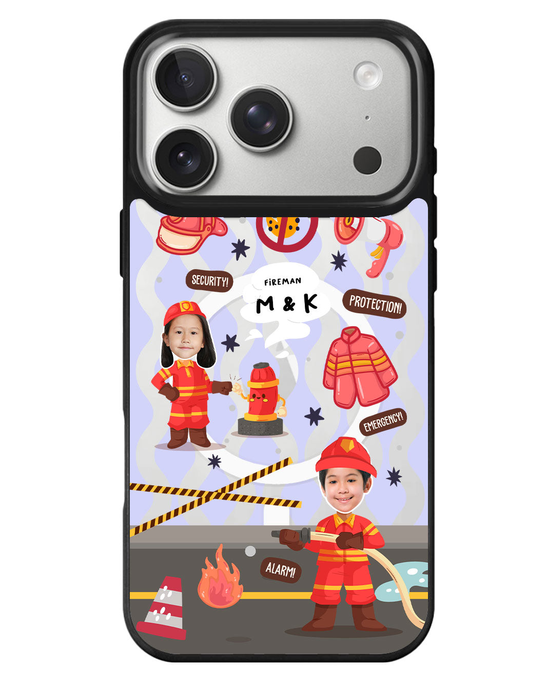 iPhone Rearguard MagSwap - Face Grid Dream Firefighter