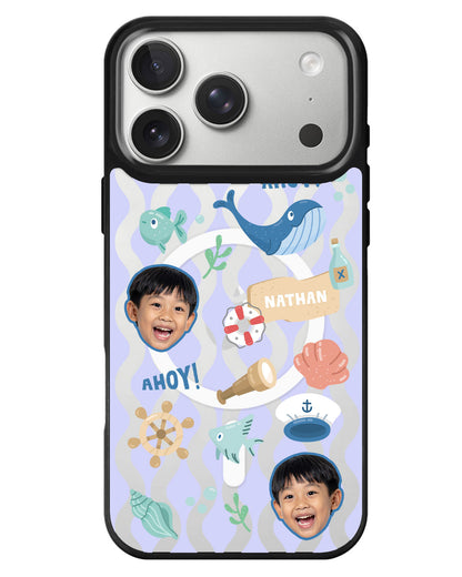 iPhone Rearguard MagSwap - Face Grid Sailor