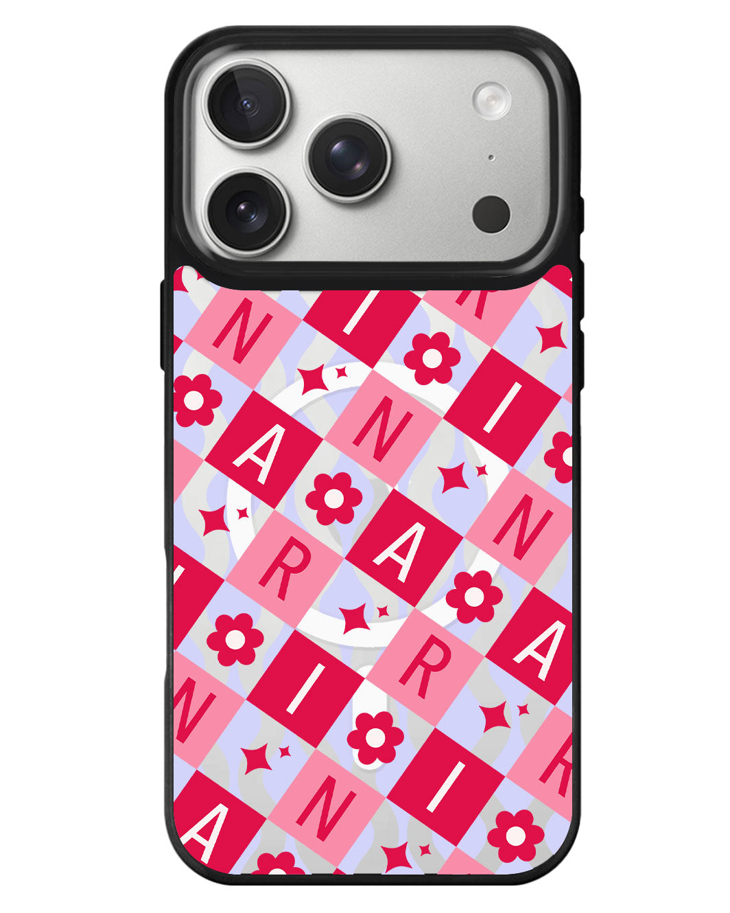 iPhone Rearguard MagSwap - Flower Grid Monogram 1.0