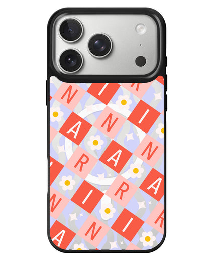 iPhone Rearguard MagSwap - Flower Grid Monogram 2.0