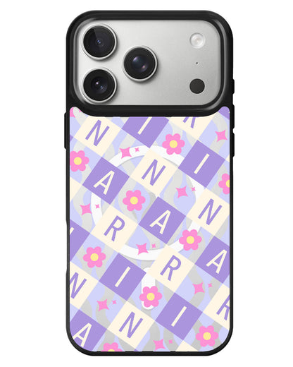 iPhone Rearguard MagSwap - Flower Grid Monogram 3.0
