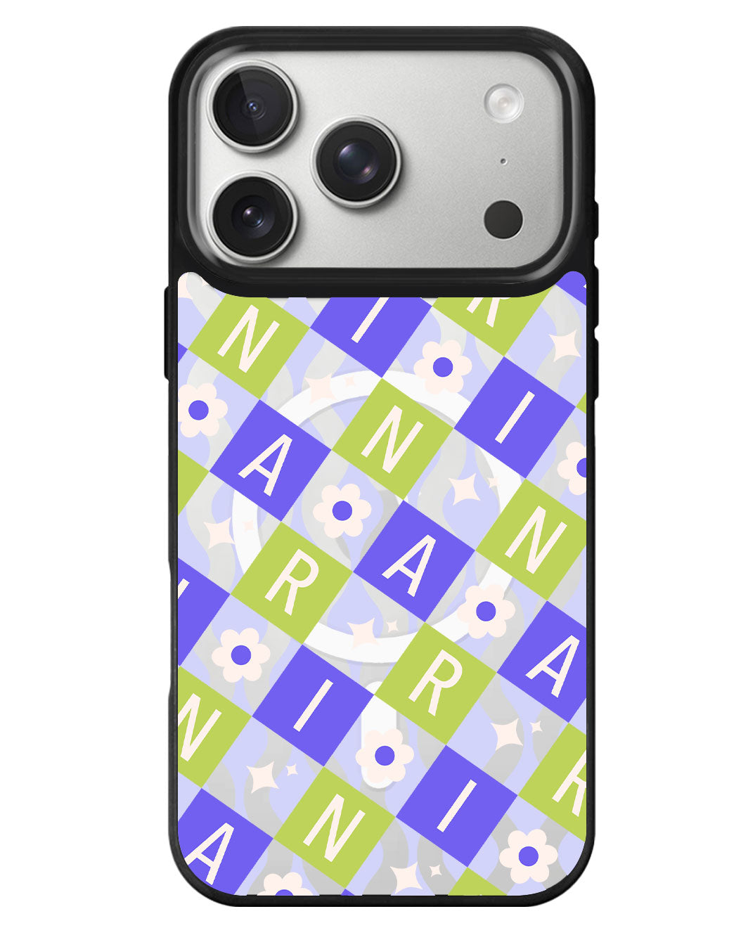iPhone Rearguard MagSwap - Flower Grid Monogram 5.0