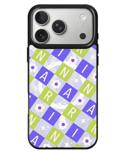 iPhone Rearguard MagSwap - Flower Grid Monogram 5.0