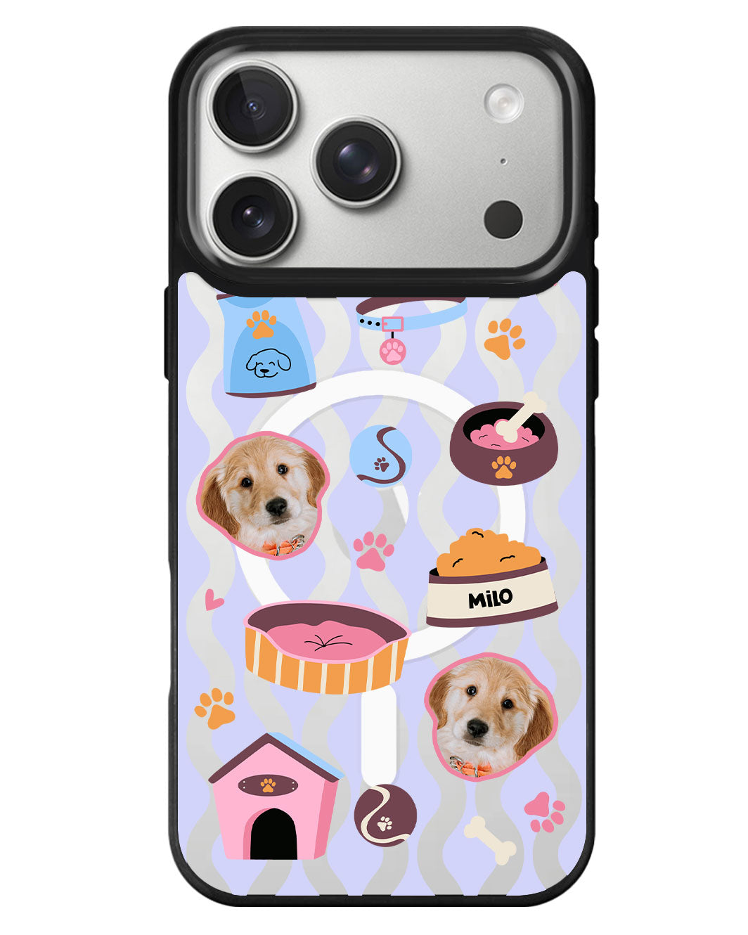 iPhone Rearguard MagSwap - Pet Grid Puppy Cozy Day