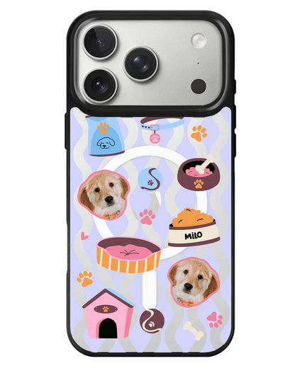 iPhone Rearguard MagSwap - Pet Grid Puppy Cozy Day
