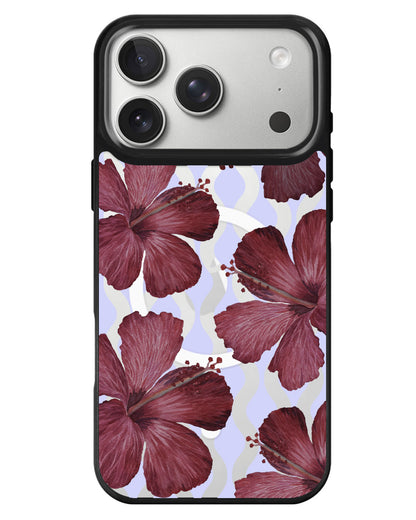 iPhone Rearguard MagSwap - Goth Hibiscus