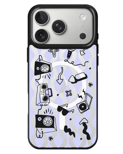 iPhone Rearguard MagSwap - Rock N Roll Black