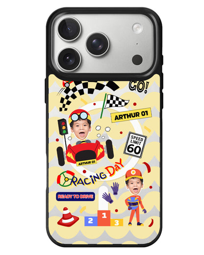 iPhone Rearguard MagSwap - Face Grid Dream Racer