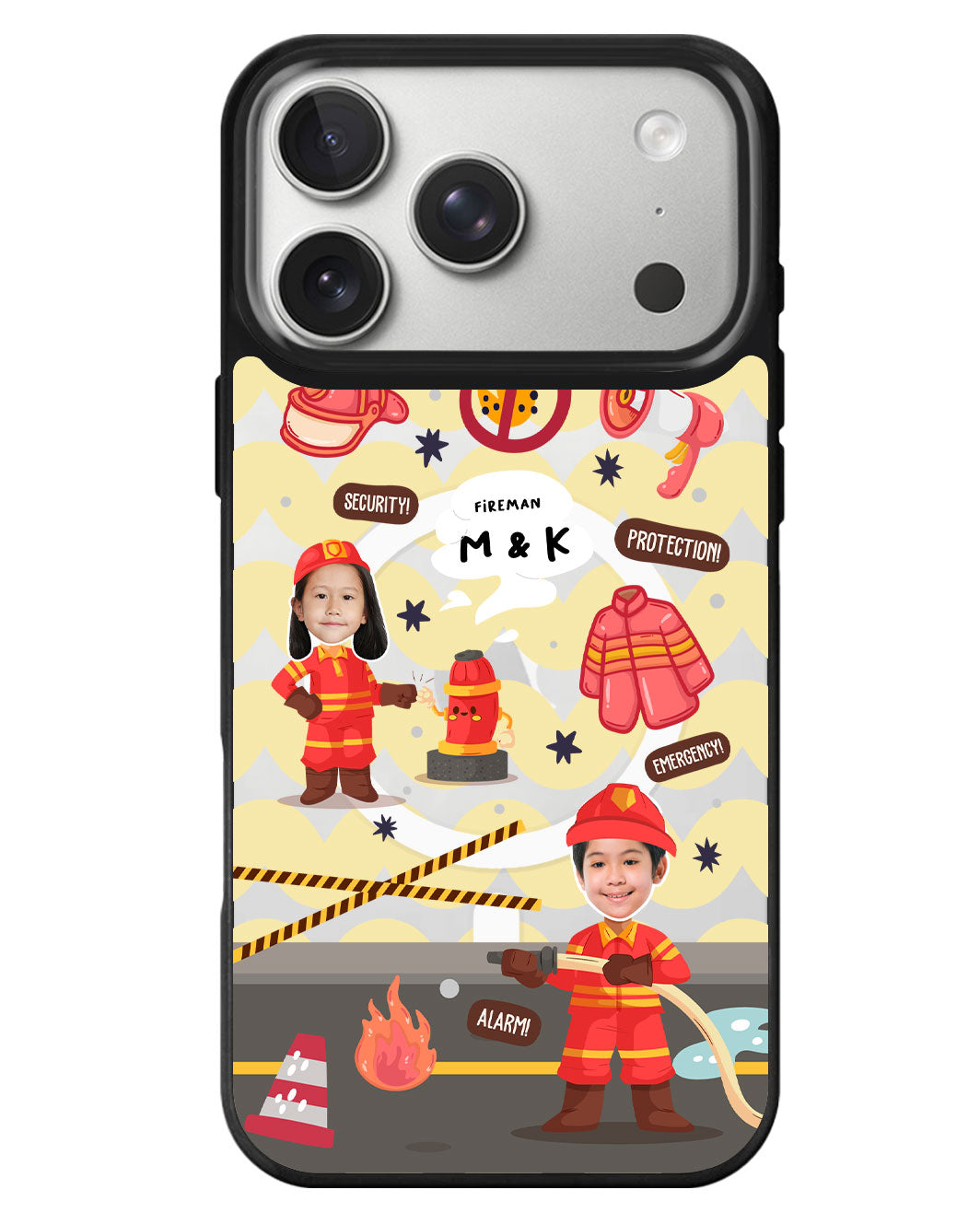 iPhone Rearguard MagSwap - Face Grid Dream Firefighter