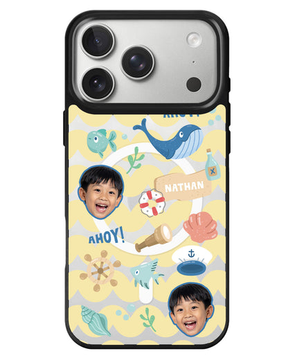iPhone Rearguard MagSwap - Face Grid Sailor