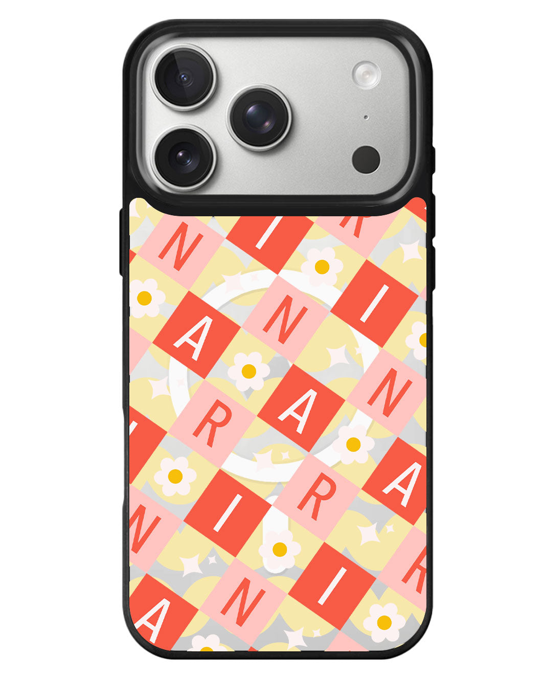iPhone Rearguard MagSwap - Flower Grid Monogram 2.0