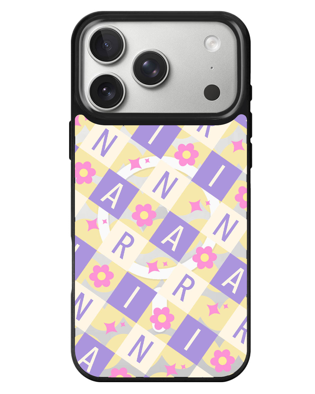 iPhone Rearguard MagSwap - Flower Grid Monogram 3.0