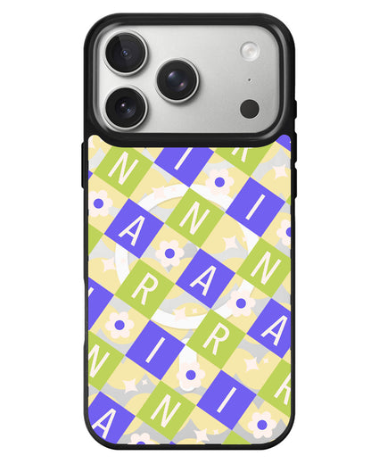 iPhone Rearguard MagSwap - Flower Grid Monogram 5.0