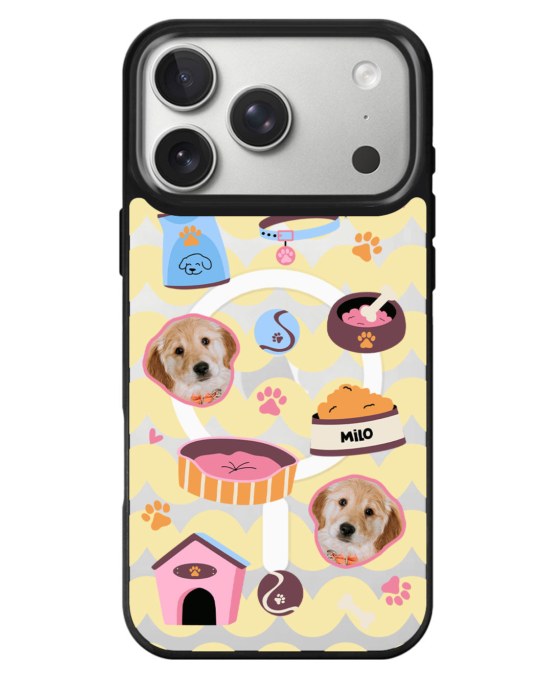 iPhone Rearguard MagSwap - Pet Grid Puppy Cozy Day