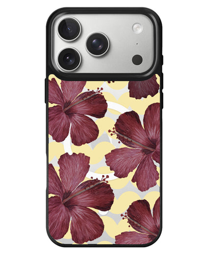 iPhone Rearguard MagSwap - Goth Hibiscus