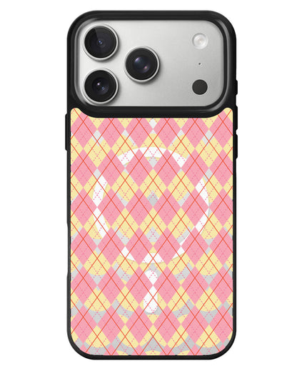 iPhone Rearguard MagSwap - Pink Argyle