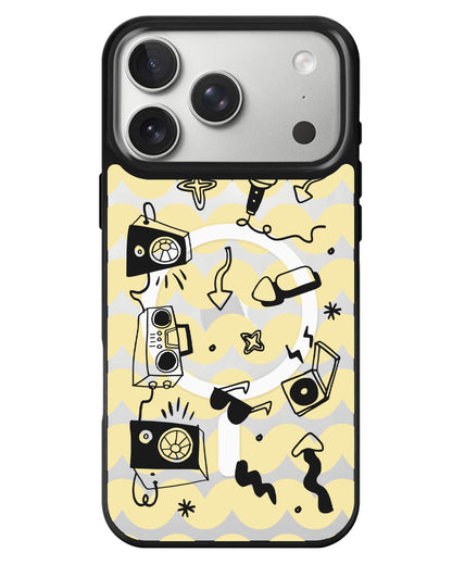 iPhone Rearguard MagSwap - Rock N Roll Black