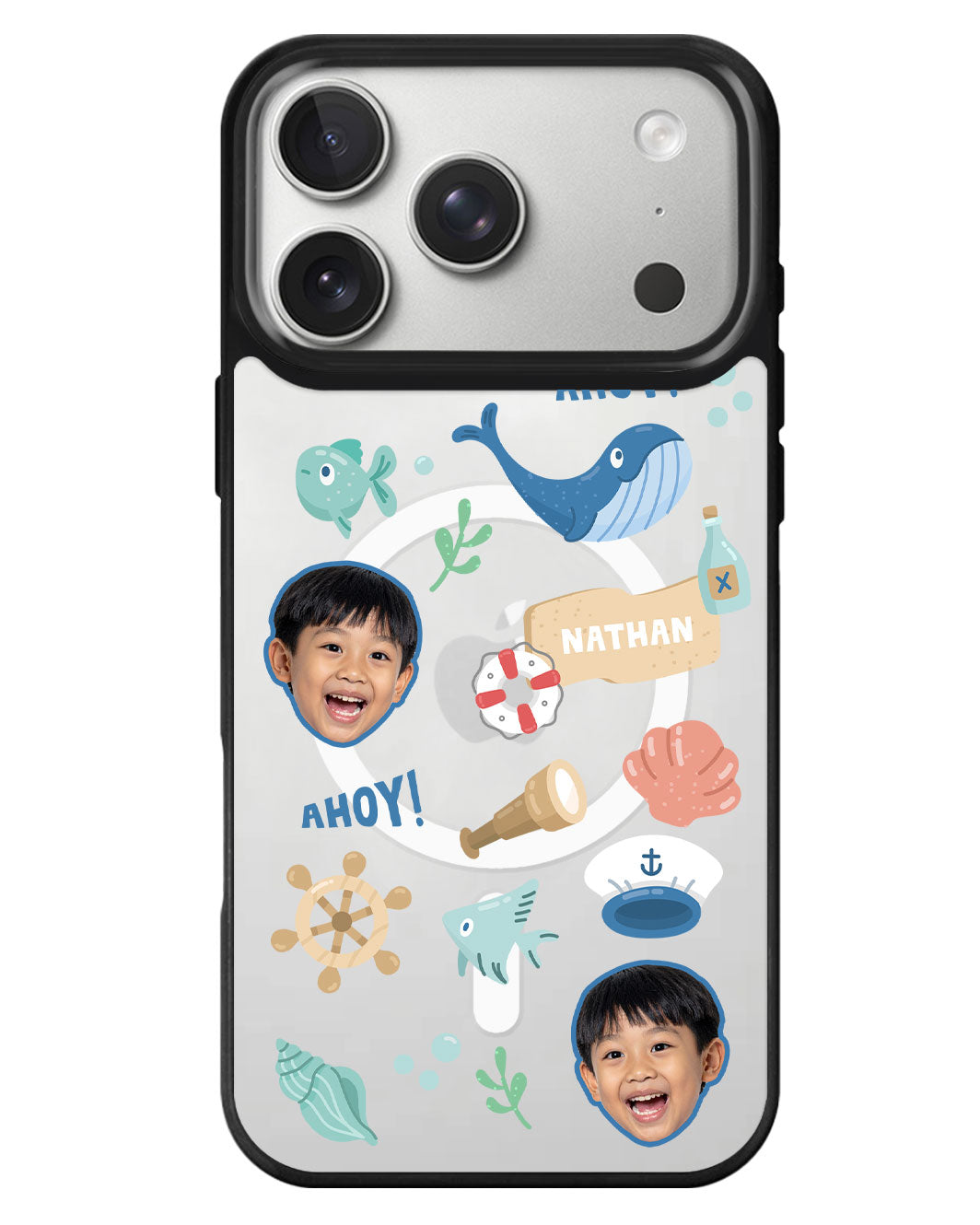 iPhone Rearguard MagSwap - Face Grid Sailor