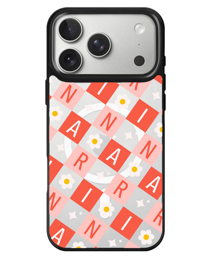 iPhone Rearguard MagSwap - Flower Grid Monogram 2.0