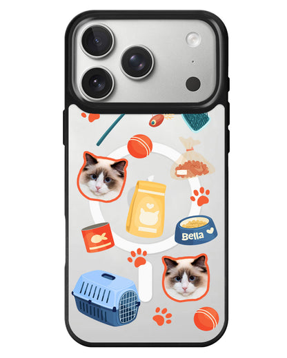 iPhone Rearguard MagSwap - Pet Grid Kitty Adventures