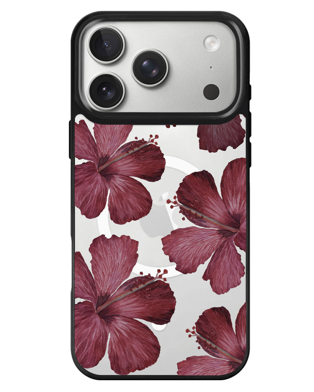 iPhone Rearguard MagSwap - Goth Hibiscus