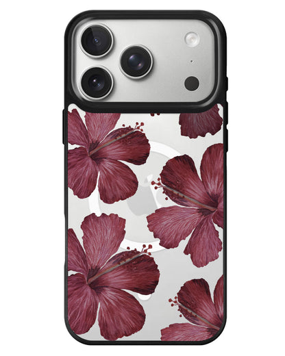 iPhone Rearguard MagSwap - Goth Hibiscus