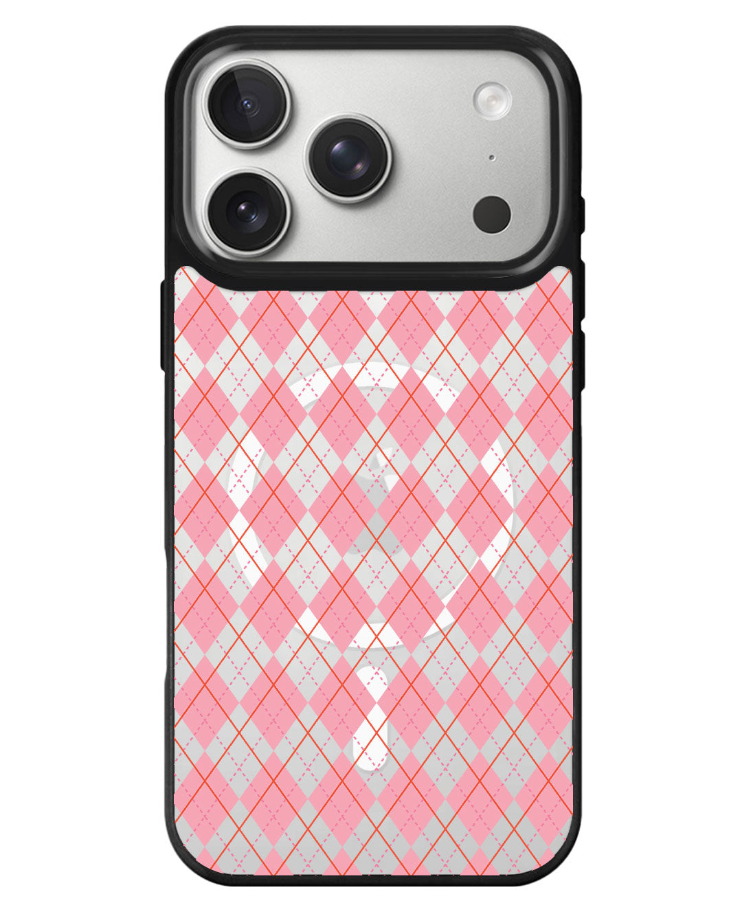iPhone Rearguard MagSwap - Pink Argyle
