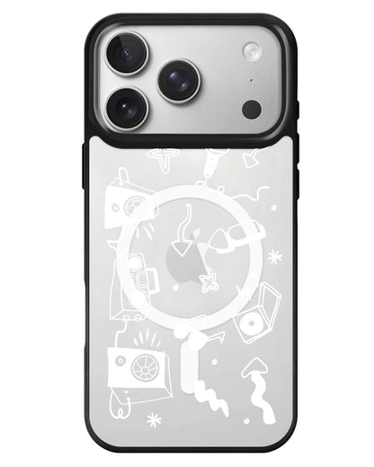 iPhone Rearguard MagSwap - Rock N Roll White