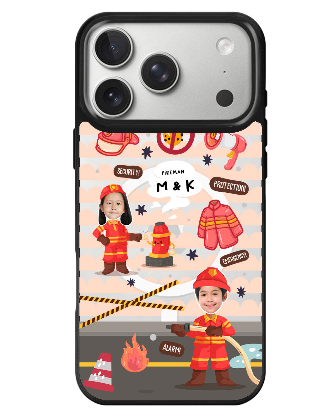 iPhone Rearguard MagSwap - Face Grid Dream Firefighter