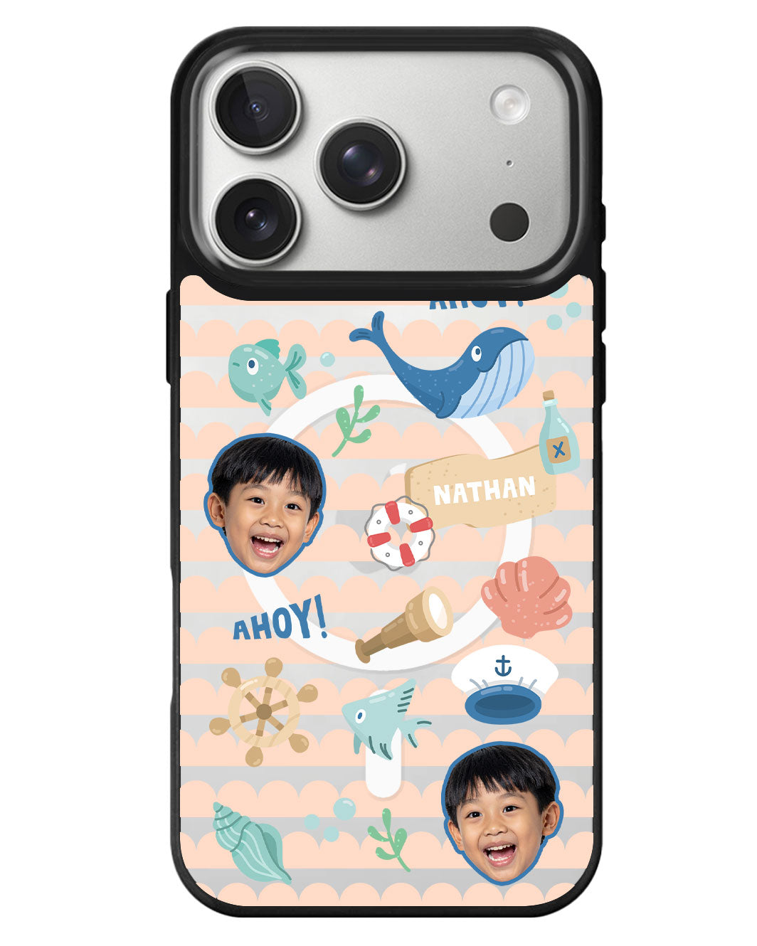 iPhone Rearguard MagSwap - Face Grid Sailor