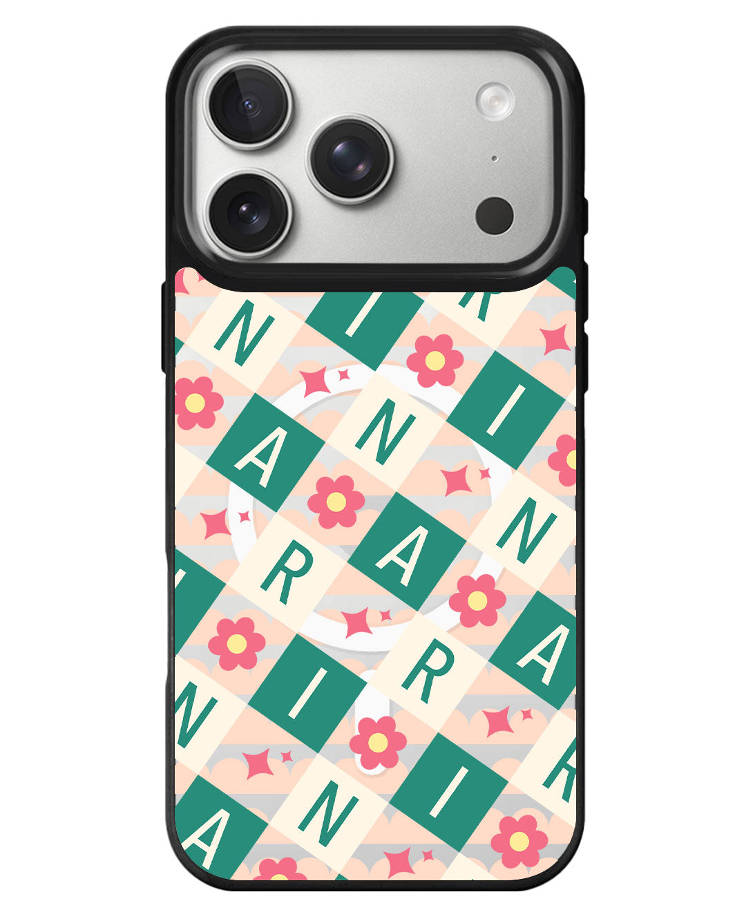 iPhone Rearguard MagSwap - Flower Grid Monogram 4.0