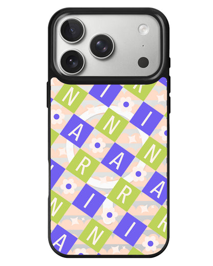 iPhone Rearguard MagSwap - Flower Grid Monogram 5.0