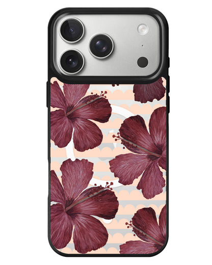 iPhone Rearguard MagSwap - Goth Hibiscus
