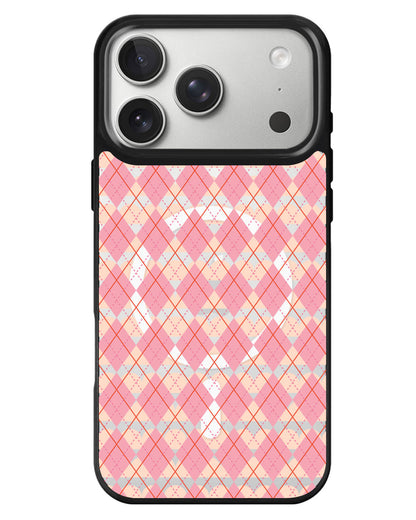 iPhone Rearguard MagSwap - Pink Argyle
