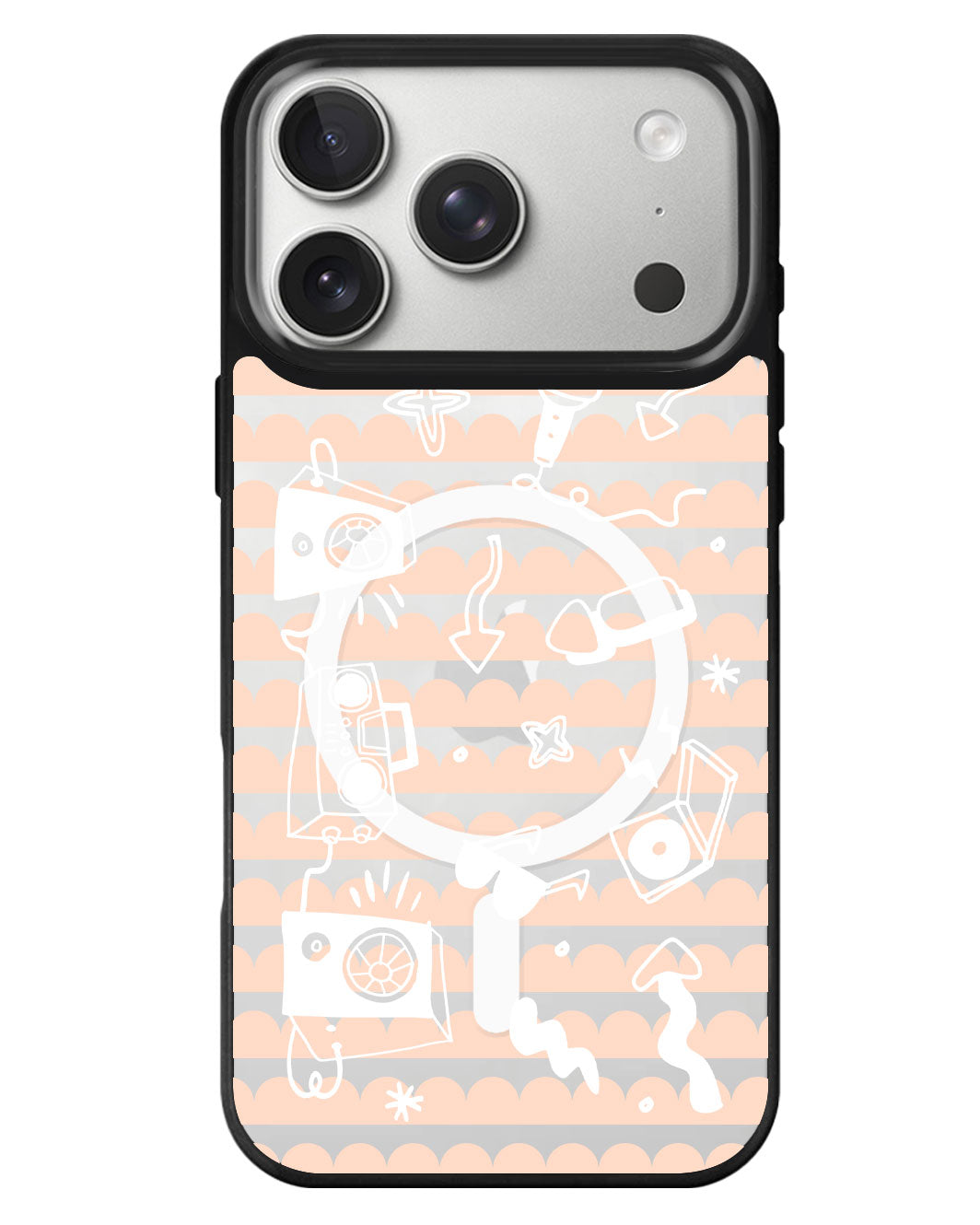 iPhone Rearguard MagSwap - Rock N Roll White