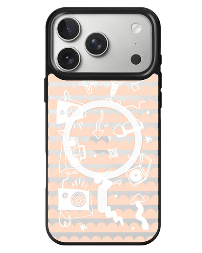 iPhone Rearguard MagSwap - Rock N Roll White