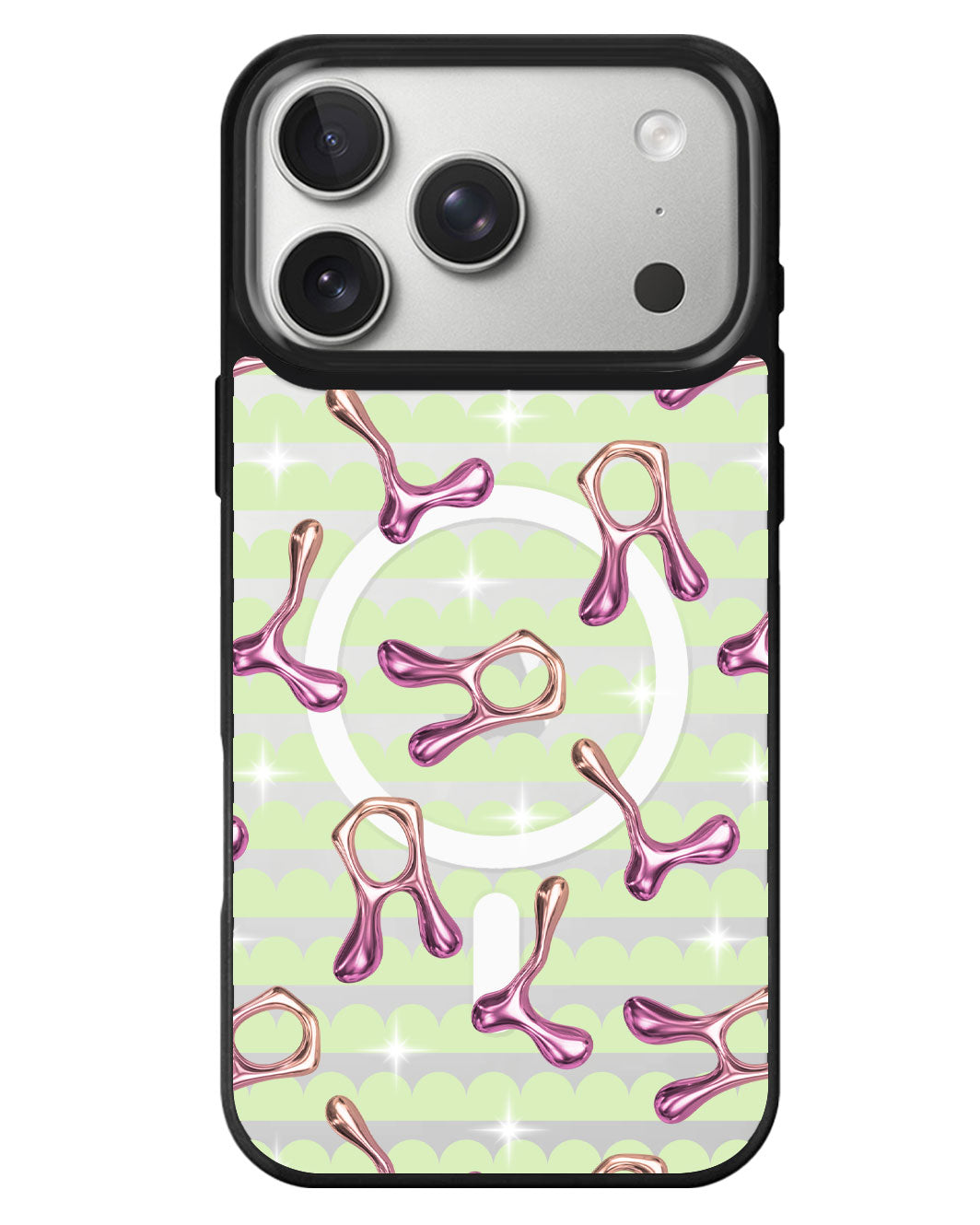 iPhone Rearguard MagSwap - Chrome Monogram 3.0