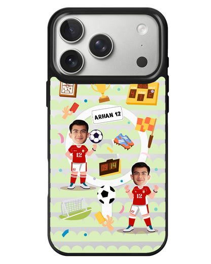 iPhone Rearguard MagSwap - Face Grid Dream Soccer