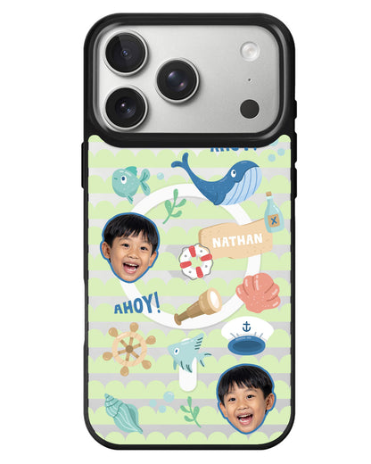 iPhone Rearguard MagSwap - Face Grid Sailor