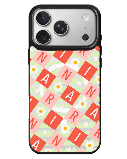iPhone Rearguard MagSwap - Flower Grid Monogram 2.0