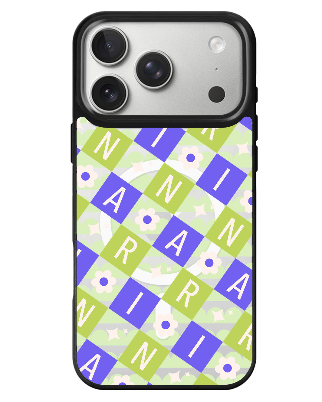 iPhone Rearguard MagSwap - Flower Grid Monogram 5.0