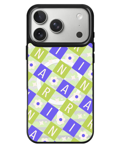 iPhone Rearguard MagSwap - Flower Grid Monogram 5.0