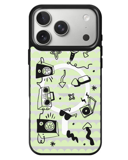 iPhone Rearguard MagSwap - Rock N Roll Black