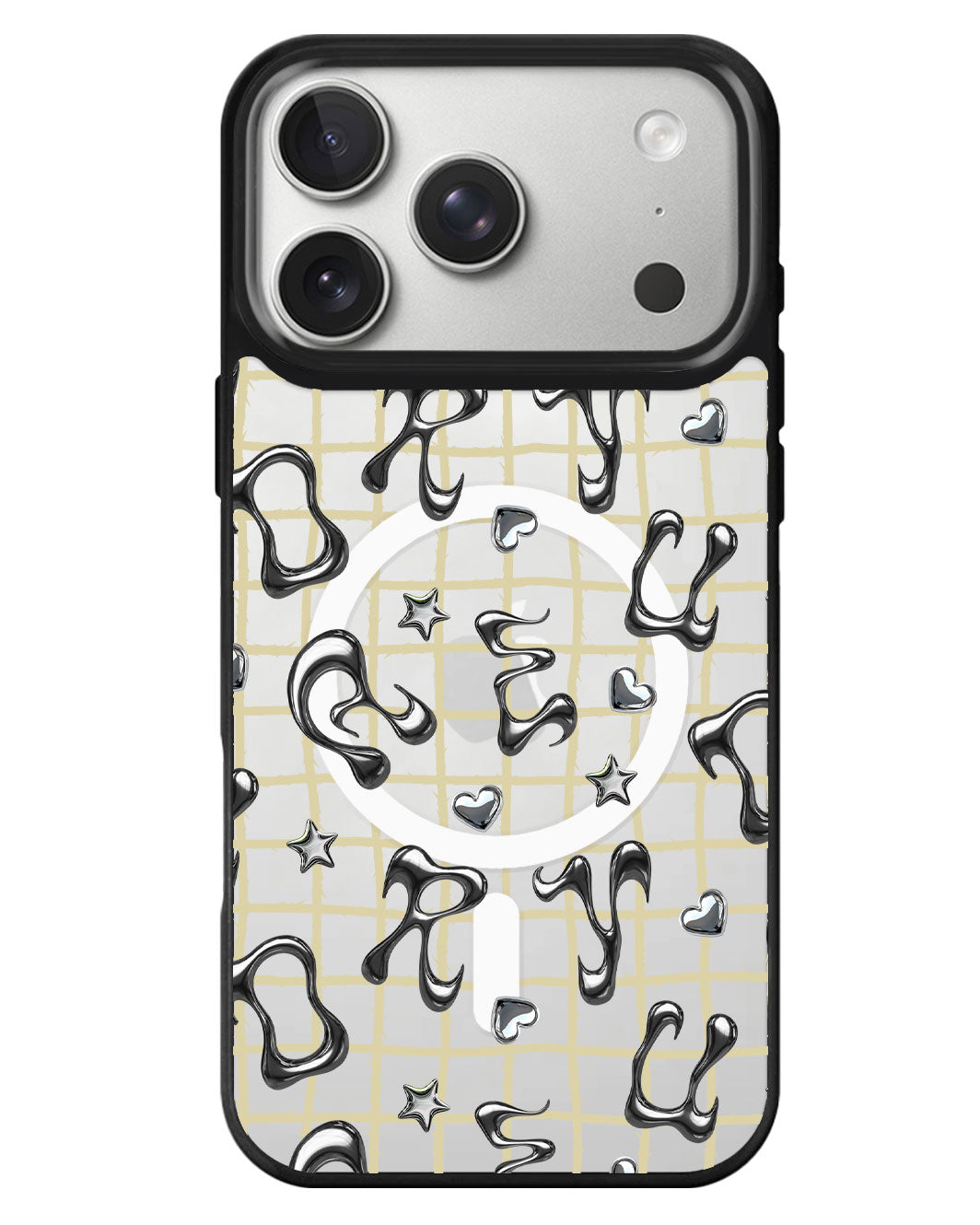 iPhone Rearguard MagSwap - Chrome Monogram 2.0