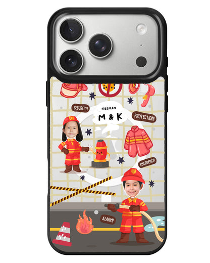 iPhone Rearguard MagSwap - Face Grid Dream Firefighter