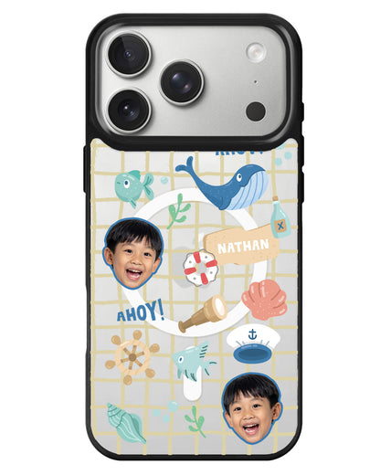 iPhone Rearguard MagSwap - Face Grid Sailor